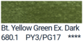 Bt Yellow Green Extra Dark van PanPastel Kleur 680.1