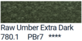 Raw Umber Extra Dark van PanPastel Kleur 780.1