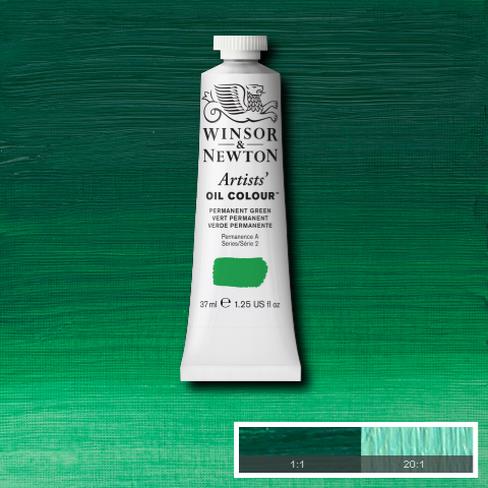 Permanent Green Artists Oil Colour Winsor & Newton 37 ML Kleur 481