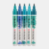 Set van 5 Groen blauw kleuren Ecoline Brushpennen in kunststof etui van Talens_