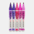Set van 5 Violet kleuren Ecoline Brushpennen in kunststof etui van Talens_