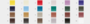 Derwent Lightfast Blik met 24 kleurpotloden DLI2302720 5028252525848 inhoud kleuren