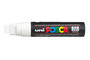 White Schuin afgeslepen punt Posca Acrylverf Marker PC17K Kleur 1_
