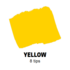 Yellow Schuin afgeslepen punt Posca Acrylverf Marker PC8K Kleur 2_