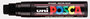 Black Schuin afgeslepen punt Posca Acrylverf Marker PC17K Kleur 24_