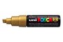 Gold Schuin afgeslepen punt Posca Acrylverf Marker PC8K Kleur 25_