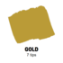 Gold Schuin afgeslepen punt Posca Acrylverf Marker PC8K Kleur 25_