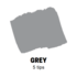 Grey Conische punt Posca Acrylverf Marker PC1MC Kleur 37_