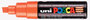 (Dark) Orange Schuin afgeslepen punt Posca Acrylverf Marker PC8K Kleur 4_