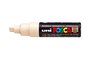 Beige Schuin afgeslepen punt Posca Acrylverf Marker PC8K Kleur 45_