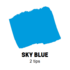 Sky Blue Conische punt Posca Acrylverf Marker PC3M Kleur 48_