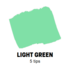 Light Green Schuin afgeslepen punt Posca Acrylverf Marker PC8K Kleur 5_
