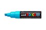 Turquoise Schuin afgeslepen punt Posca Acrylverf Marker PC8K Kleur 71_