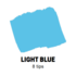 Light Blue Schuin afgeslepen punt Posca Acrylverf Marker PC17K Kleur 8_
