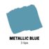 Metallic Blue Gekalibreerde punt Posca Acrylverf Marker PC1MR Kleur M33_