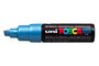 Metallic Blue Schuin afgeslepen punt Posca Acrylverf Marker PC8K Kleur M33_