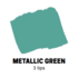 Metallic Green Schuin afgeslepen punt Posca Acrylverf Marker PC8K Kleur M6_