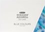 20 x Blue Colours Dots card set Horadam Aquarelverf_