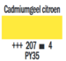 Cadmiumgeel Citroen Cobra Artist watermengbare olieverf 40 ML (S 4) Kleur 207_