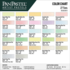 Kleurkaart van 27 Tints / lichte kleuren set van PanPastel Set 205