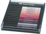 Pitt Artist Pen Brush Faber-Castell Tekenstiften 12-delige set skin kleuren (Brush) Assorti Kleuren_