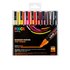 Uni Posca Marker (medium) set van 8 markers Basis set 'Warme kleuren' PC-5M_