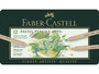 Pastelpotloden metalen etui à 12 st. Faber-Castell Pitt Assortiment à 12 stuks._
