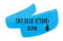 Hemelsblauw Cyaan Ecoline Pipetfles 30 ml van Talens Kleur 578_
