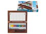 Luxe houten kist + accessoires 12 tubes x 10 ML Van Gogh Aquarelverf Set K112_