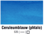 Ceruleumblauw Phtalo Van Gogh Aquarelverf Napje Kleur 535_